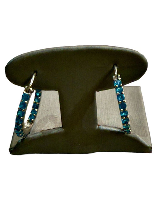 SS NEON APPITITE IN & OUT HOOP EARRINGS