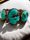 SS 3 TURQUOISE CUFF BRACELET