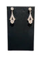 14KT WG 1.5CTTW VINTAGE STYLE STUD DROP EARRINGS