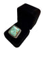 SS TURQ SQUARED W/ROPE HALO STAMPED JVT SZ 11