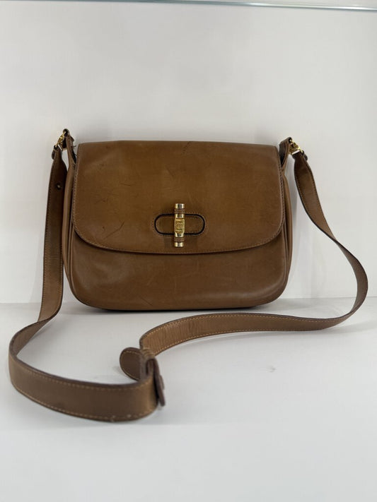VINTAGE LEATHER GUCCI SHOULDER/ CROSSBODY