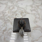 14KT RG/WG .83CT PRINCESS CUT NATURAL SI1 G SOLITAIRE SZ 7