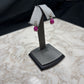 14KT WG PEAR LAB PURPLE STAR SAPPHIRE W/1/3CTTW DIAMONDS
