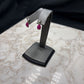 14KT WG PEAR LAB PURPLE STAR SAPPHIRE W/1/3CTTW DIAMONDS