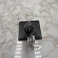 14KT WG .71CT LG CTR VS1 D NATURAL RB ON MOUNTING SZ 7 IGI CERT
