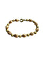 14KT YELLOW/ROSE GOLD HOLLOW BEADED DESIGN BRACELET