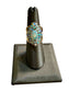18KT YG OPAL CLUSTER LAYERED STYLE RING SZ 6.5