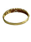 18KT YG BANGLE 70'S STYLE WITH PAVE DIAMONDS