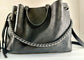 LV BELLA GM BLK PERFERATED BAG W/EXTRA STRAP IOB