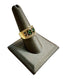 18KT YG SAPPHIRE EMERALD & DIAMOND RING W/APPRAISAL UNIVERSAL SHANK