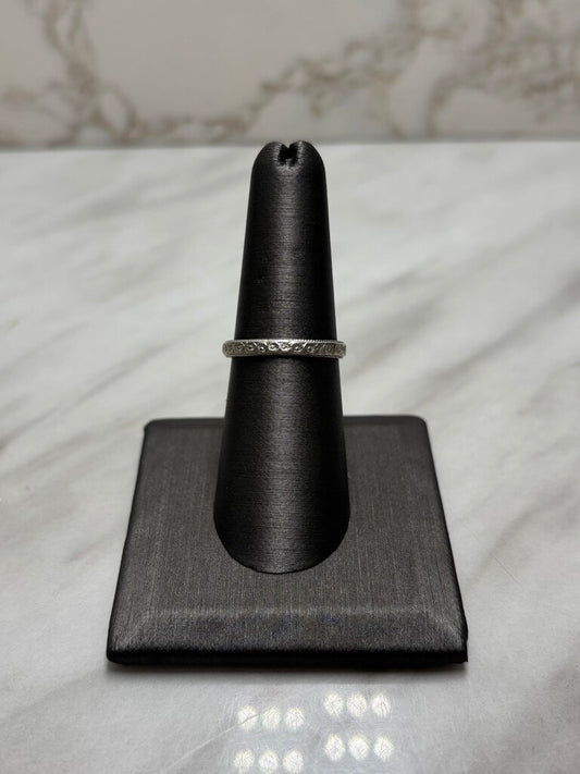 14KT WG STACKABLE THIN BANDS