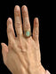 18KT YG 9X12 OPAL VINTAGE STYLE RING SZ 6.5