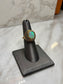18KT YG 9X12 OPAL VINTAGE STYLE RING SZ 6.5