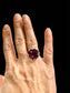 14KT YG LG CREATED ALEX WITH FEATHER HALO RING SZ 7