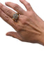 14KT YG MENS CLUSTER 1/2CTTW SZ 10