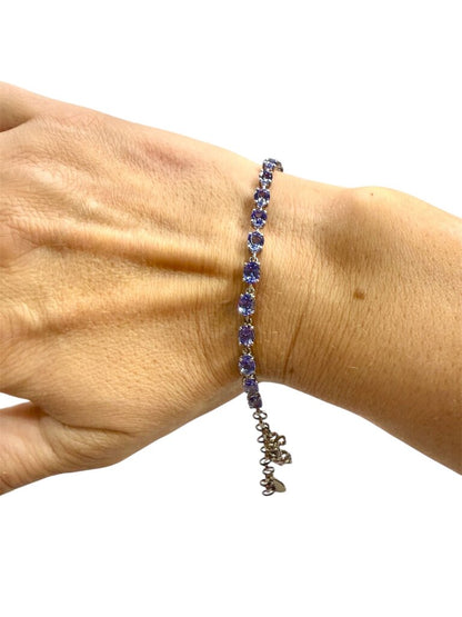 SS TANZ TENNIS BRACELET W/CHARMS