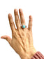 SS LARMAR OVAL RING SZ 8