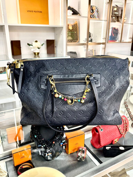 LV MONOGRAM LUMINEUSE GM DARK BLUE