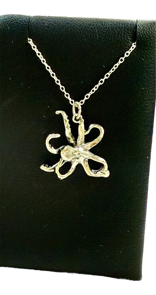 SS OCTOPUS PENDANT ON 18" CHAIN