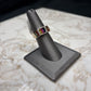 14KT WG WIDE BAND MULTI COLOR GEMS RING SZ 7