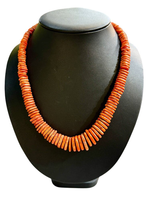SS CORAL GRADUATED NECKLACES 20"