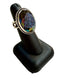 SS LG OVAL DRUZY QUARTZ BEZEL SET ADJUSTABLE BAND SZ 5.5