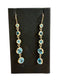 SS DANGLE BLUE TOPAZ EARRINGS