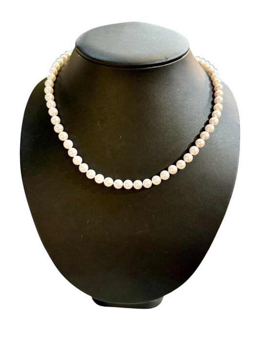 14KT YG FWP 18" NECKLACE