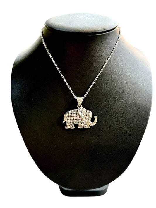 SS LG ELEPHANT PENDANT ON CHAIN