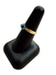 14KT YG BLUE TOPAZ W/MELEE SZ 7