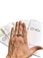 PLAT 6CTTW LAB GROWN DIAMOND BAND W/PAPERS SZ 10