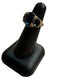 SS/GP JUDITH RIPKA CREATED SAPPHIRE CUSHION CUT SZ 5