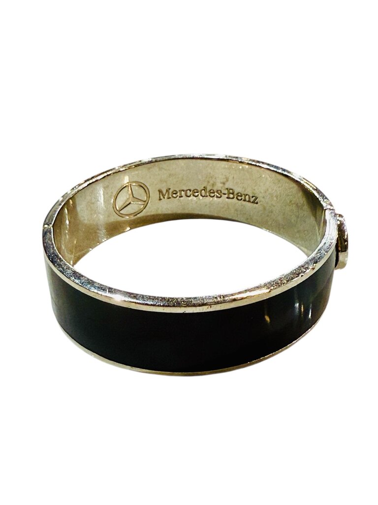 PLATED MERCEDES BANGLE BRACELET