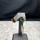 14KT YG 3 MARQ SAPPHIRE STUD EARRINGS