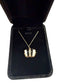14KT YG MOP BLK ONYX PENDANT ON CHAIN