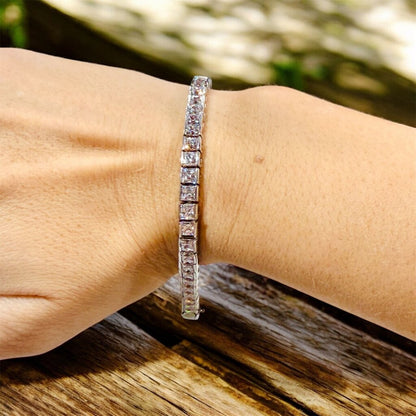 SS PC CZ TENNIS BRACELET