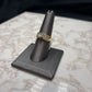 14KT YG 3/4CT RB CTR W/RB CHANNE SET 1CTTW SZ 9