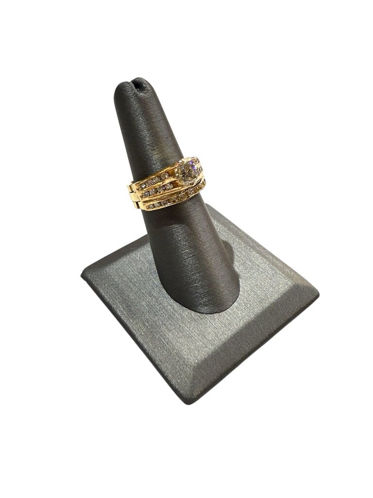 14KT YG 1CT RB 1 1/2 CTTW LADIES ARTHRITIC SHANK SZ 6.5