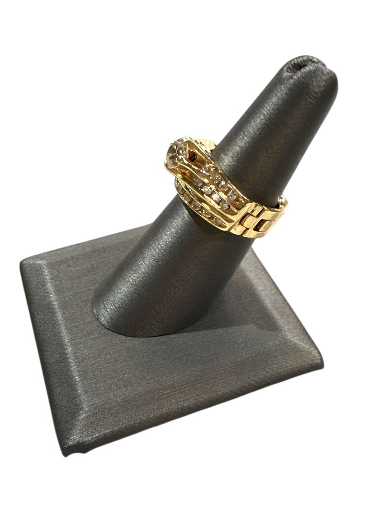 14KT YG 1CT RB 1 1/2 CTTW LADIES ARTHRITIC SHANK SZ 6.5