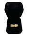 14KT YG 1/4CTTW CHANNEL SET MENS RING HOLLOW SZ 12