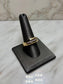 14KT YG 1/4CTTW CHANNEL SET MENS RING HOLLOW SZ 12