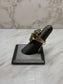 14KT YG STAR SAPPHIRE W/EMERALD CLUSTER STYLE RING SZ 6