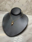 14KT YG FWP PENDANT ON 18" CHAIN