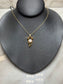 14KT YG FWP PENDANT ON 18" CHAIN
