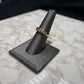 14KT YG 1/3CTTW RB CHANNEL SET MENS RING SZ 8