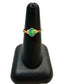 18CT EUROPEON BLK OPAL KNOT SIDES SZ 6.5