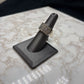 10KT WG 2CTTW 5 ROW DIAMOND BAND SZ 7.5