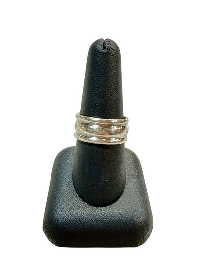 SS 8MM WIDE BAND SZ 9