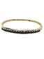 14KT YG NATURAL SAPPHIRE BANGLE BRACELET