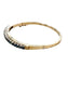 14KT YG NATURAL SAPPHIRE BANGLE BRACELET